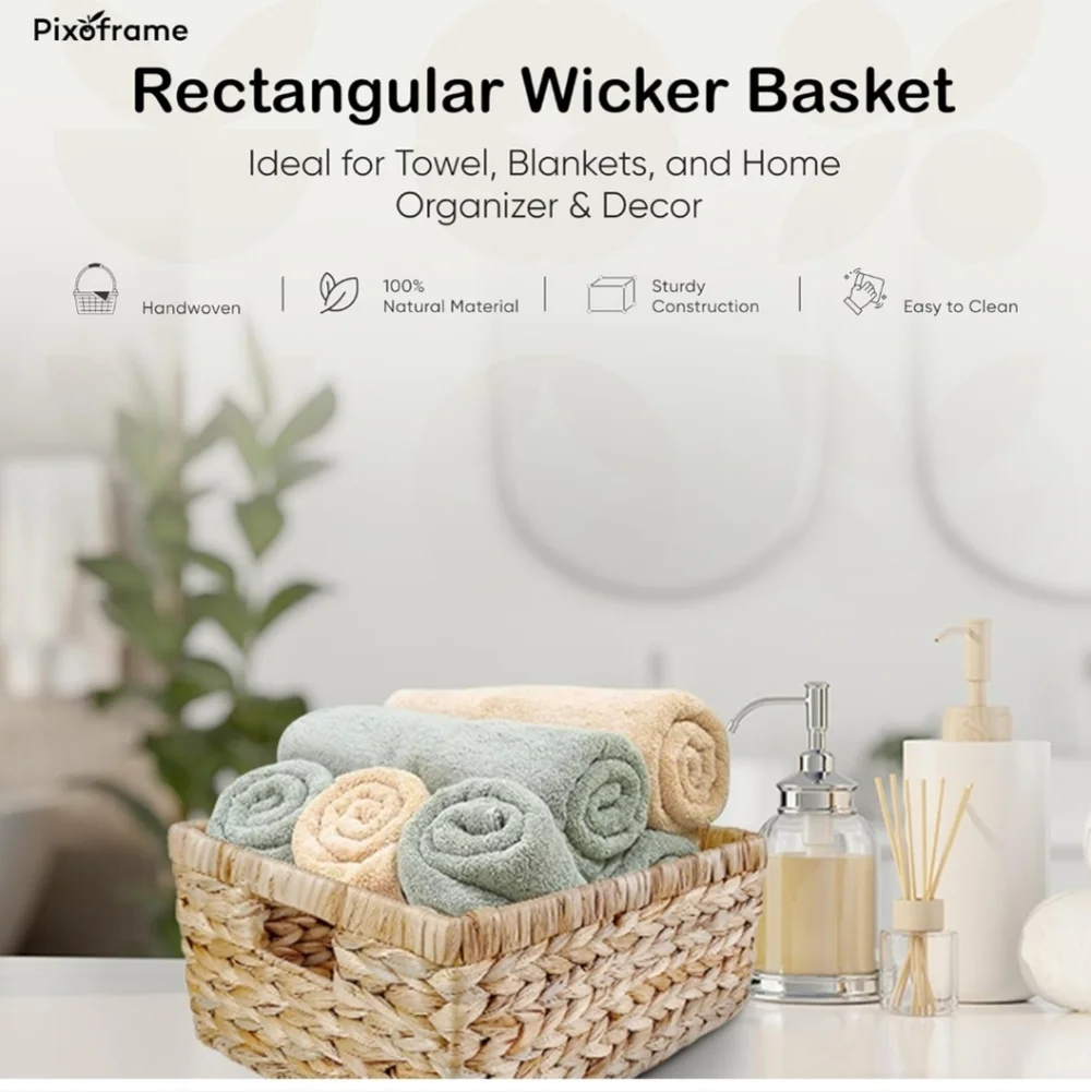 Large Handwoven Wicker Basket